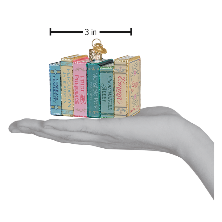 Jane Austen Books Christmas Ornament – Literary Gift for Readers