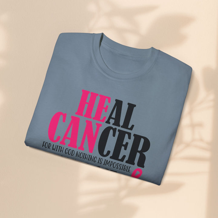 Heal Cancer Unisex Ultra Cotton Tee - Inspirational Faith-Based T-Shirt for Awareness