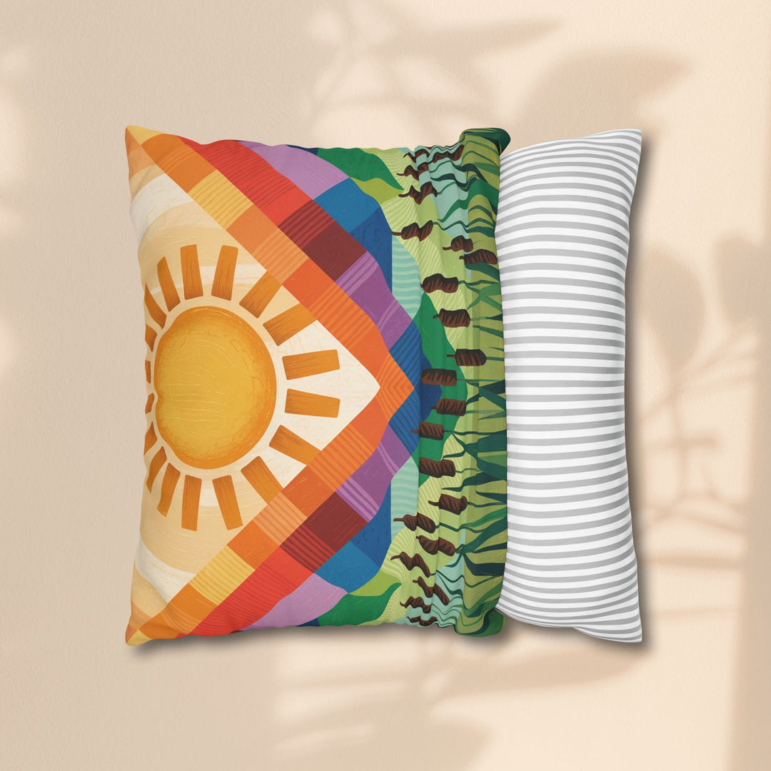 Seminole Sunburst - Vibrant Sunburst Decorative Pillowcase