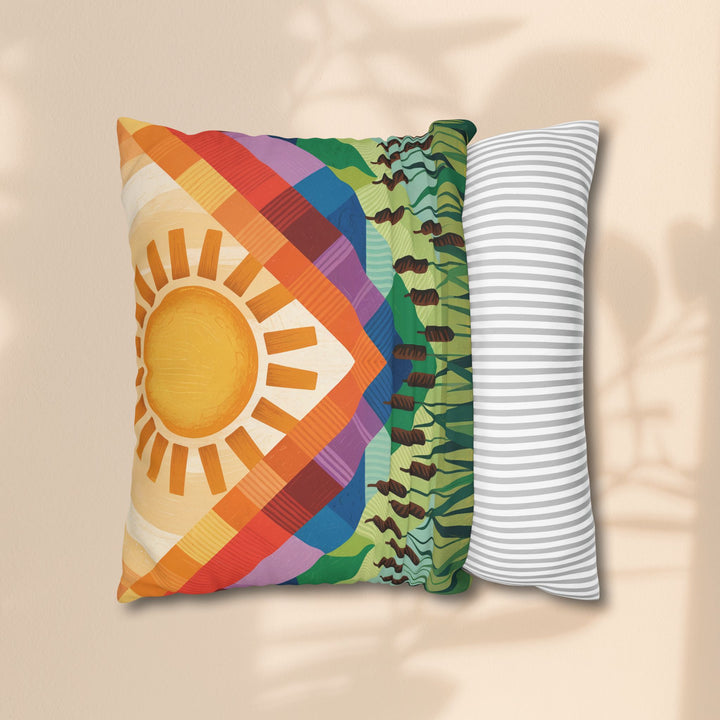 Seminole Sunburst - Vibrant Sunburst Decorative Pillowcase