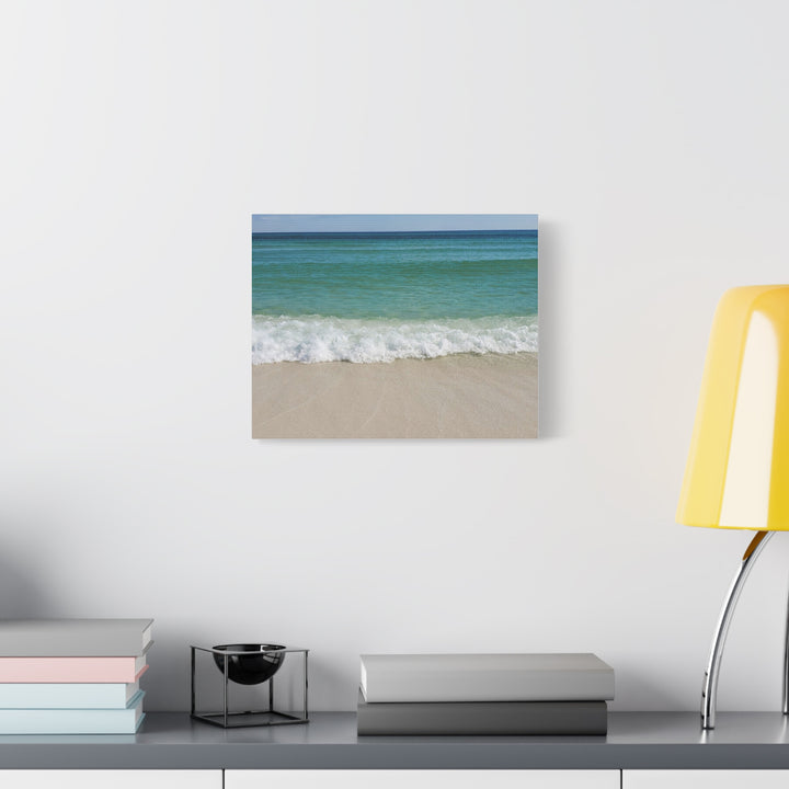 Beach Waves Matte Canvas Print – 1.25-Inch Stretched Seascape