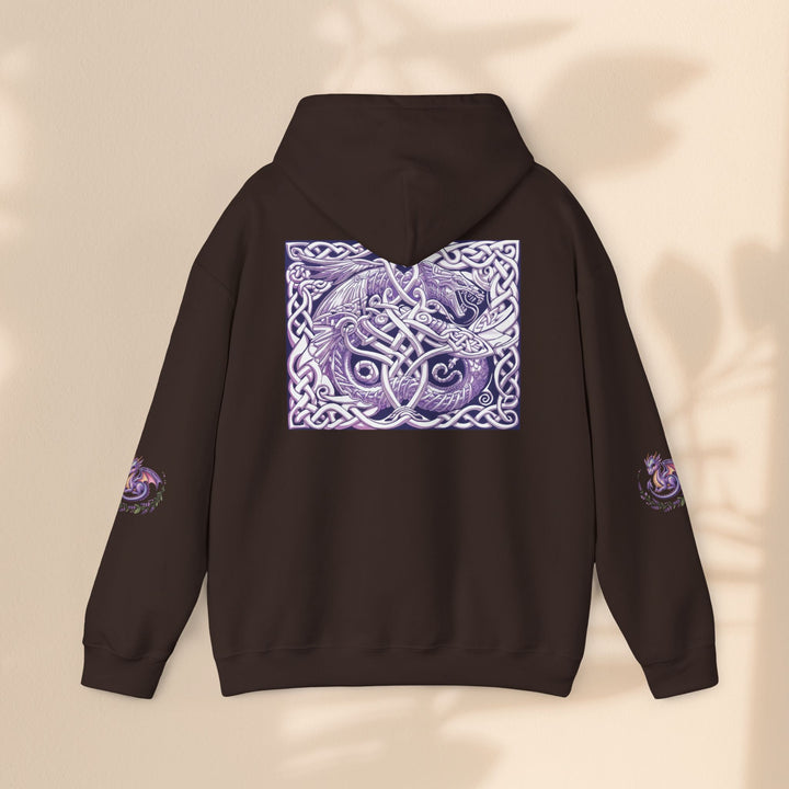 Celtic Dragon Hoodie, Gift for Fantasy Lovers