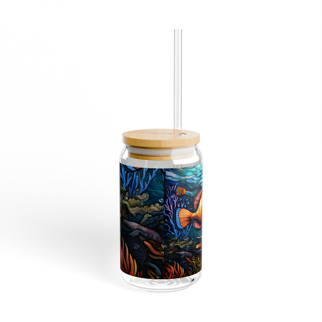 Sipper Glass, 16oz - Fishy