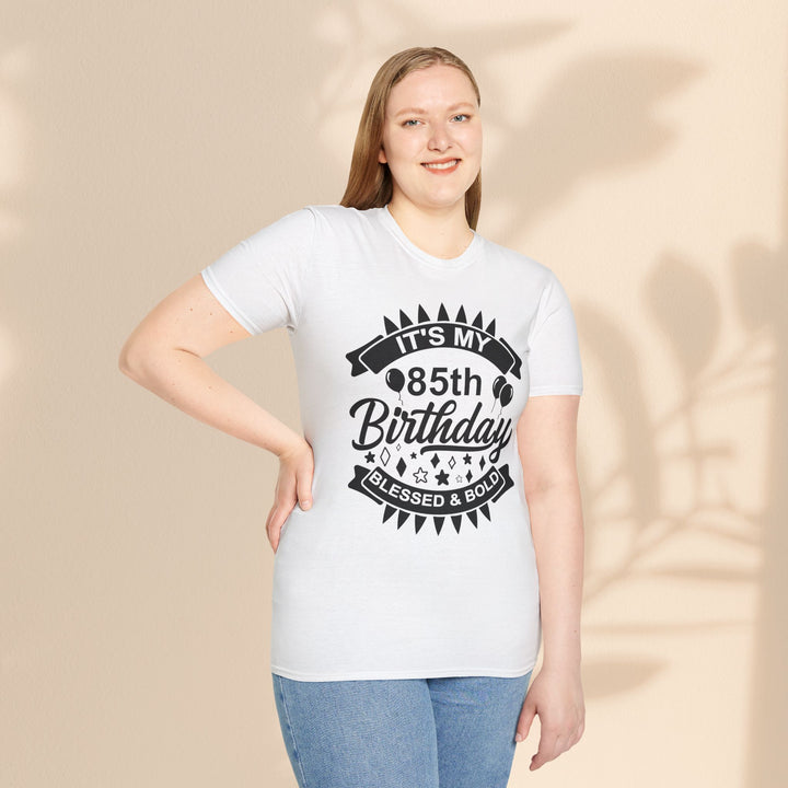 85th Birthday Celebration T-Shirt, Unisex Softstyle Tee for 85th Birthday, Milestone Birthday Gift, Birthday Party Outfit, Cute [...]