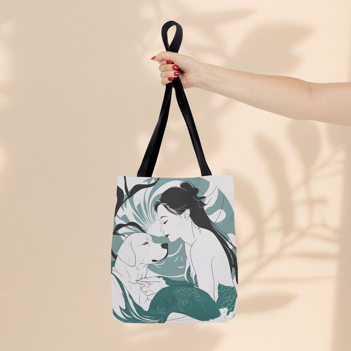 Tote Bag  - Japanese Mermaid with Dog