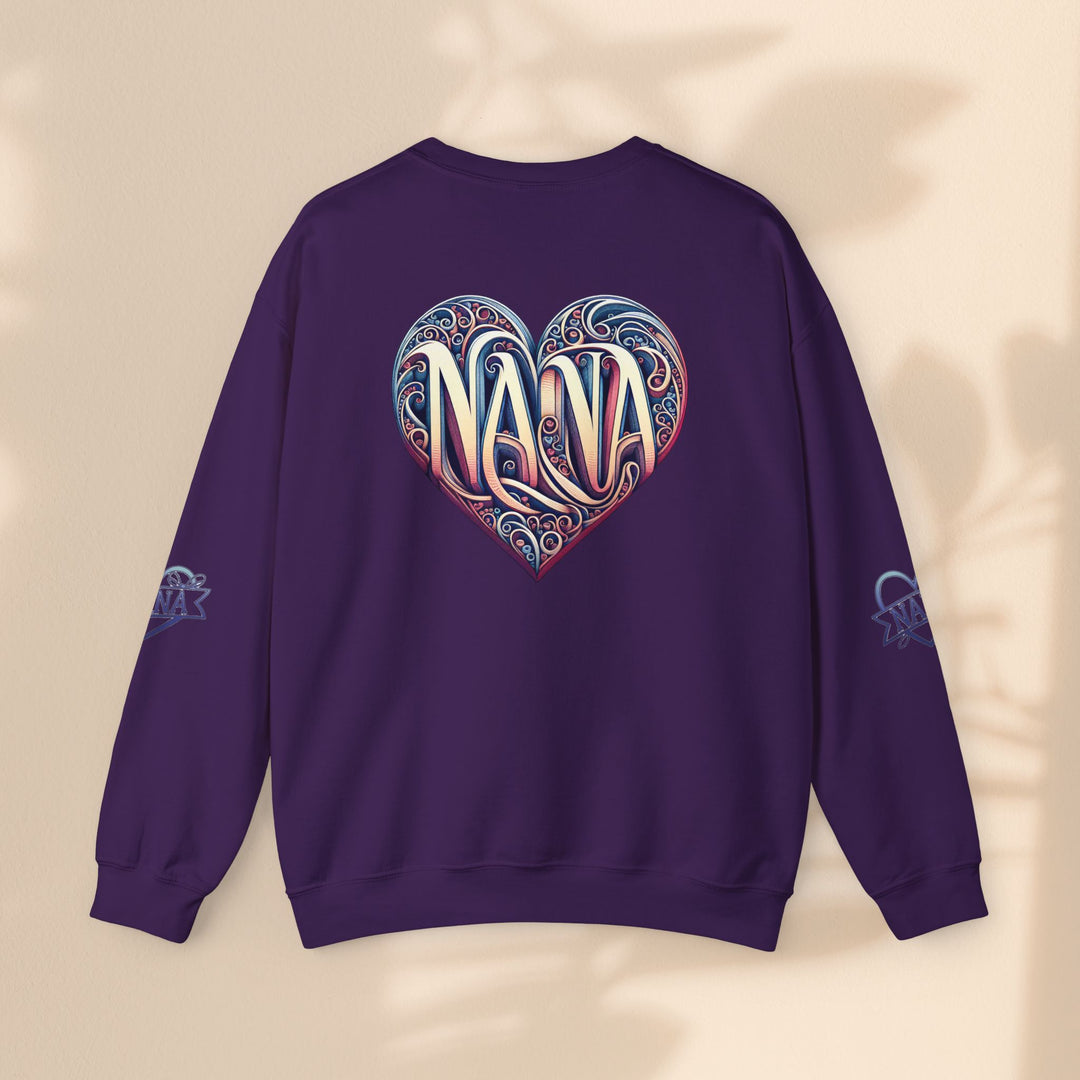 Nana Heart Design Unisex Crewneck Sweatshirt - Cozy Gift for Grandmothers