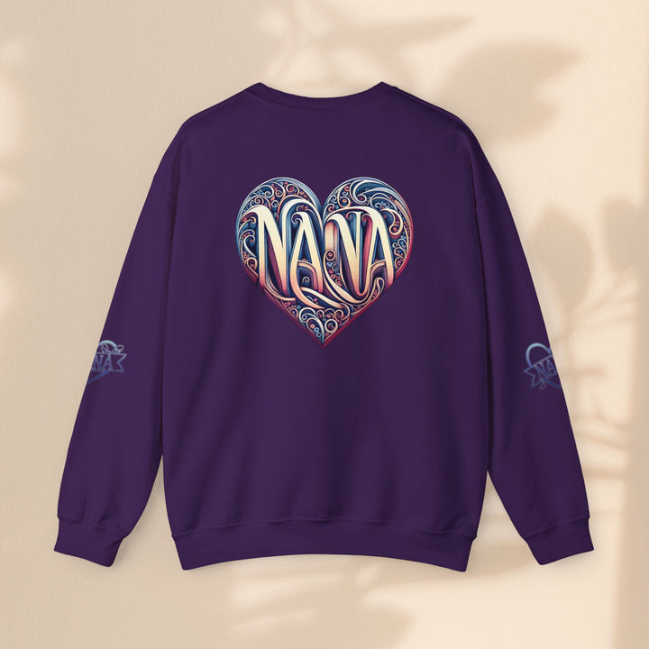 Nana Heart Design Unisex Crewneck Sweatshirt - Cozy Gift for Grandmothers