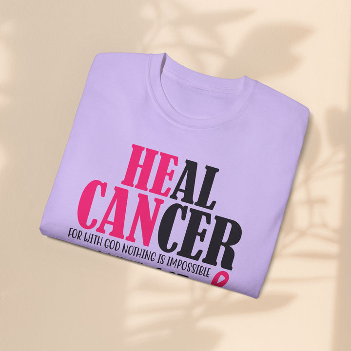 Heal Cancer Unisex Ultra Cotton Tee - Inspirational Faith-Based T-Shirt for Awareness