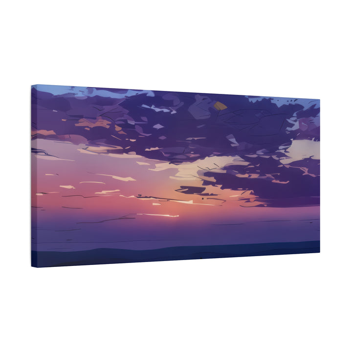 Elegant Sunset Canvas Print for Bedroom and Living Room