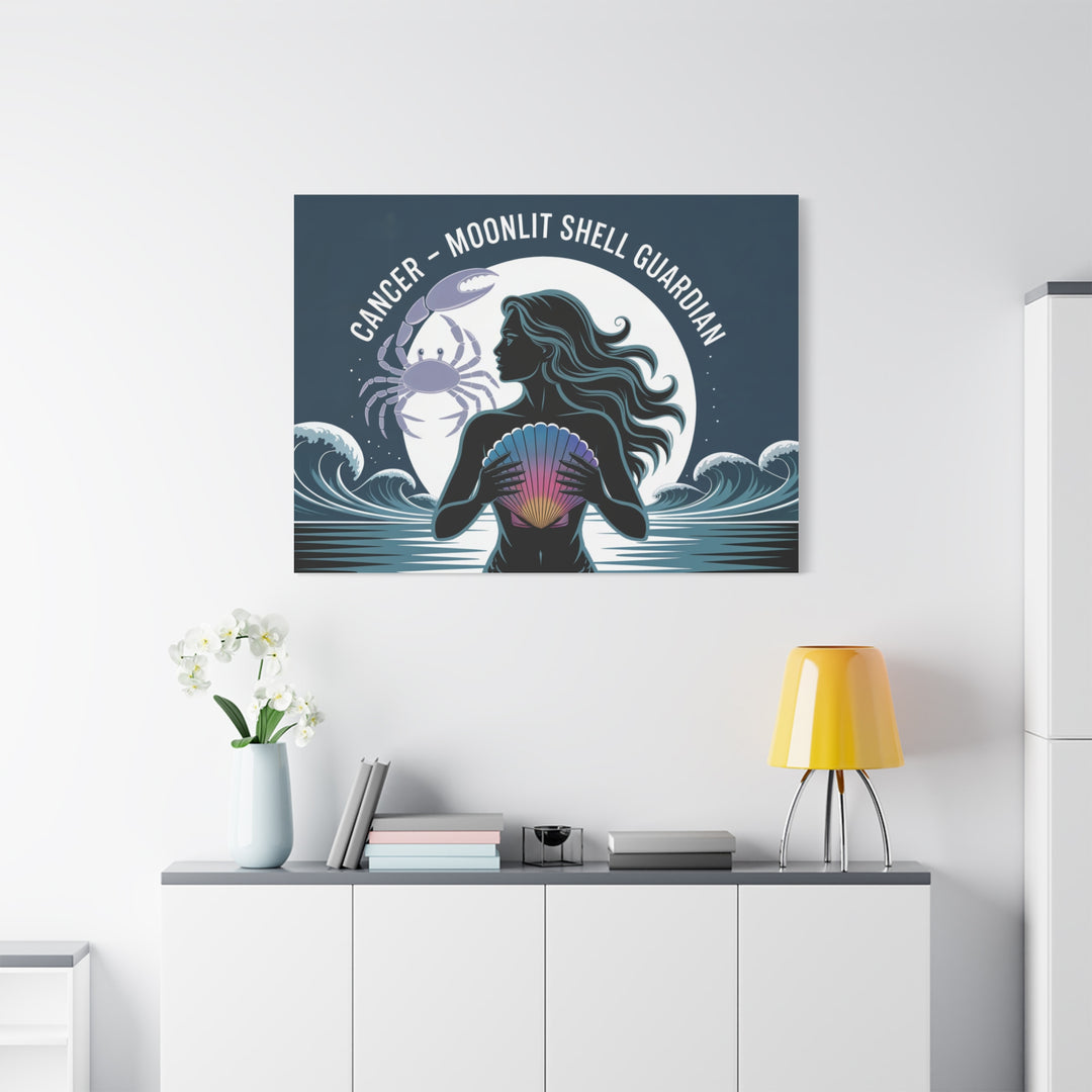 Zodiac Cancer Matte Stretched Canvas Wall Art