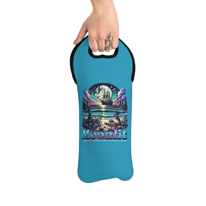 Wine Tote Bag - Moonlit Mermaid Serenade