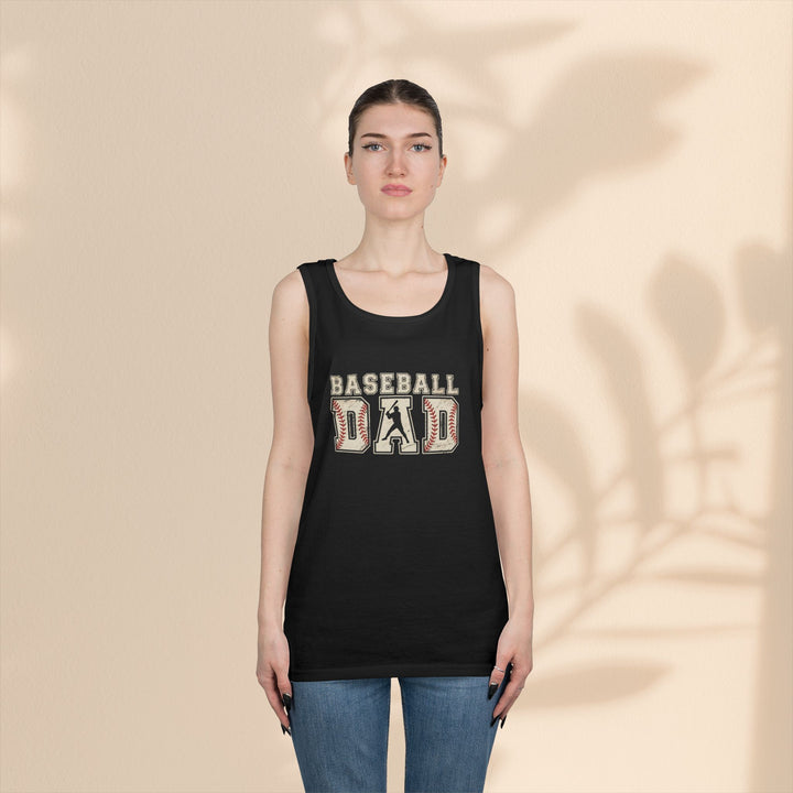 Baseball Dad Unisex Heavy Cotton Tank Top - Perfect for Summer BBQs and Game Days