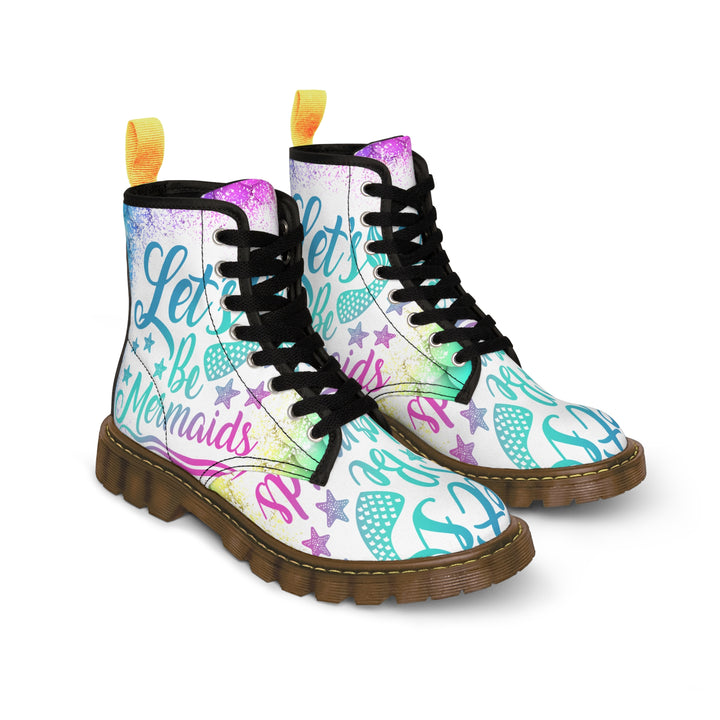 Women's Canvas Boots - Let's Be Mermaids