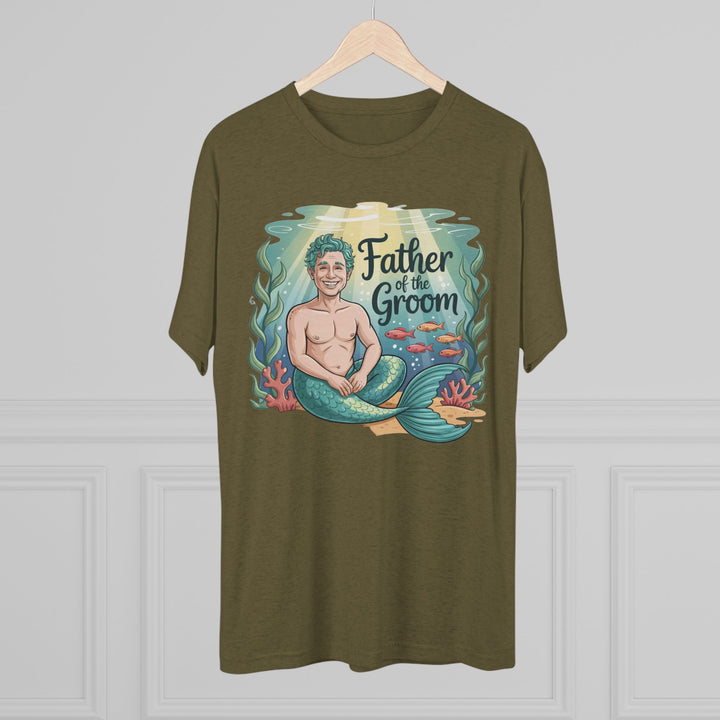 Father of the Groom Merman T-Shirt, Unique Wedding Gift, Fun Groomsmen Tee, Beach Theme Attire, Nautical Humor Shirt