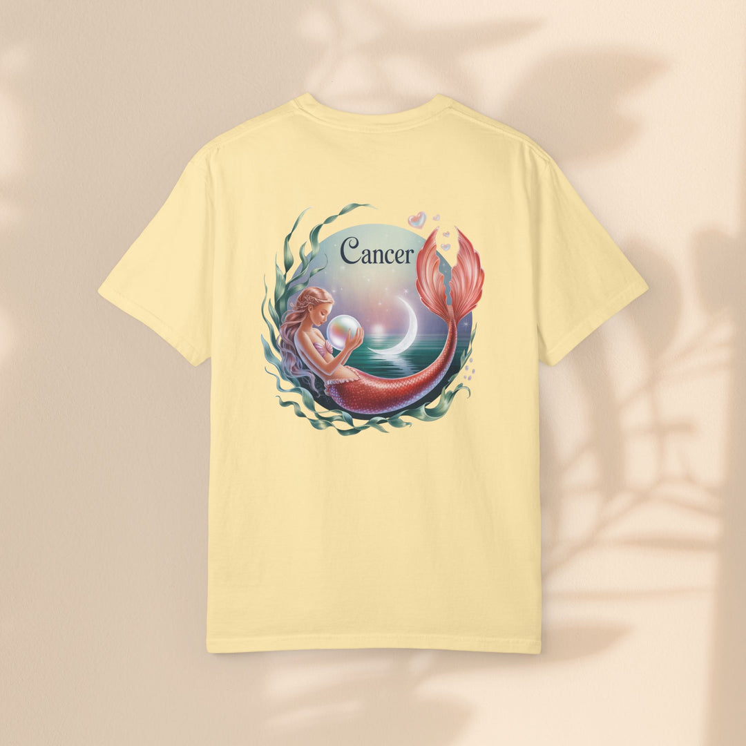 Cancer Zodiac Mermaid T-shirt, Astrology Tee, Astrological Sign Shirt, Gift for Cancer, Horoscope T-shirt, Cute Zodiac Apparel