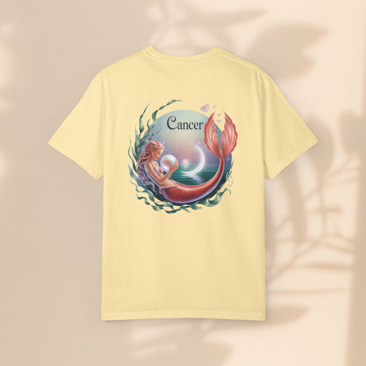 Cancer Zodiac Mermaid T-shirt, Astrology Tee, Astrological Sign Shirt, Gift for Cancer, Horoscope T-shirt, Cute Zodiac Apparel