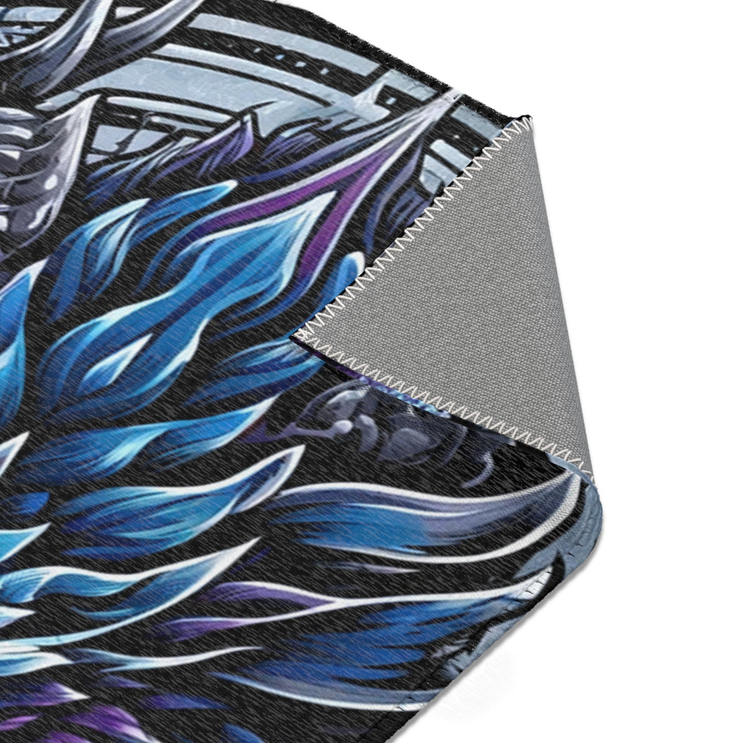 Mystical Dragon Area Rug - Bohemian Home Decor, Gift for Fantasy Lovers