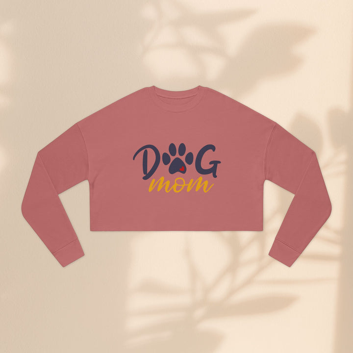 Dog Mom Cropped Sweatshirt - Perfect Gift for Dog Lovers