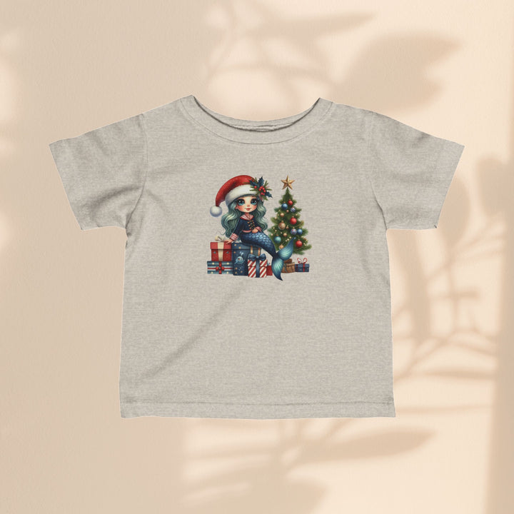 Infant Fine Jersey Tee - Mermaid Christmas