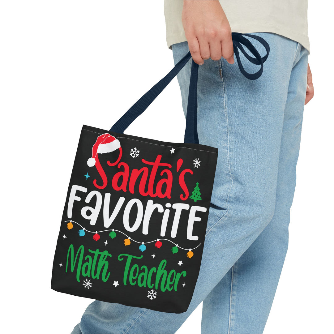 Tote Bag (AOP) - Santa's Favorite Math Teacher