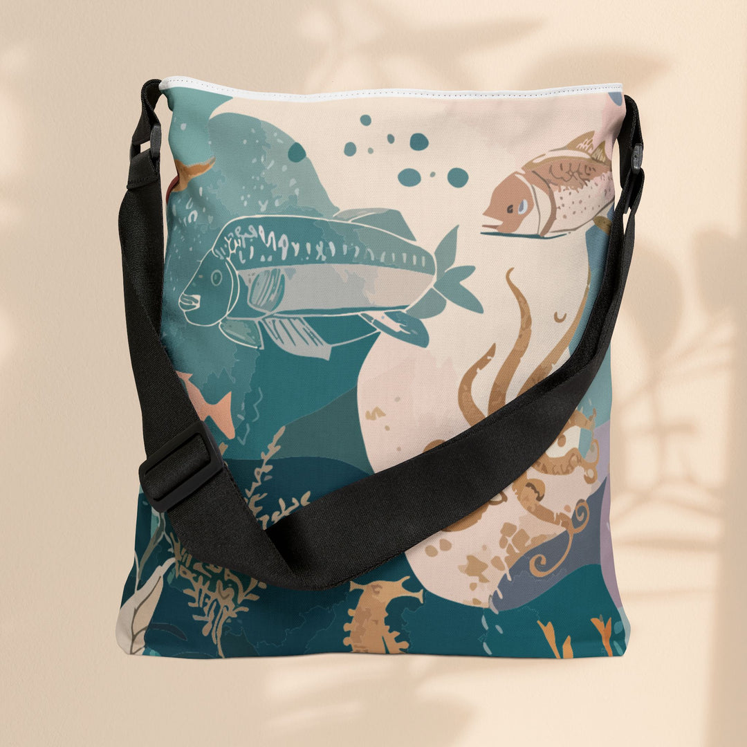 Adjustable Tote Bag  - Under The Sea