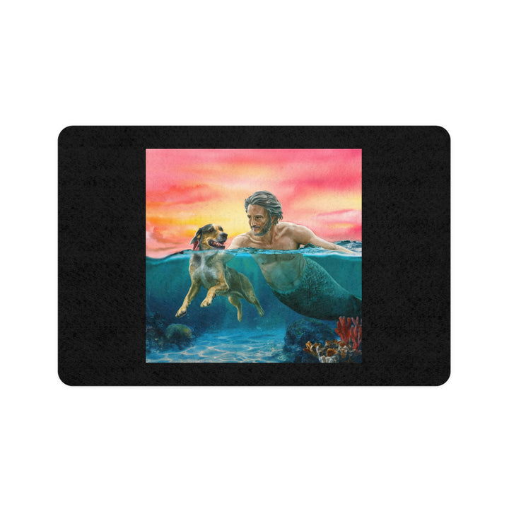 Pet Food Mat (12x18) - Merman's Dog