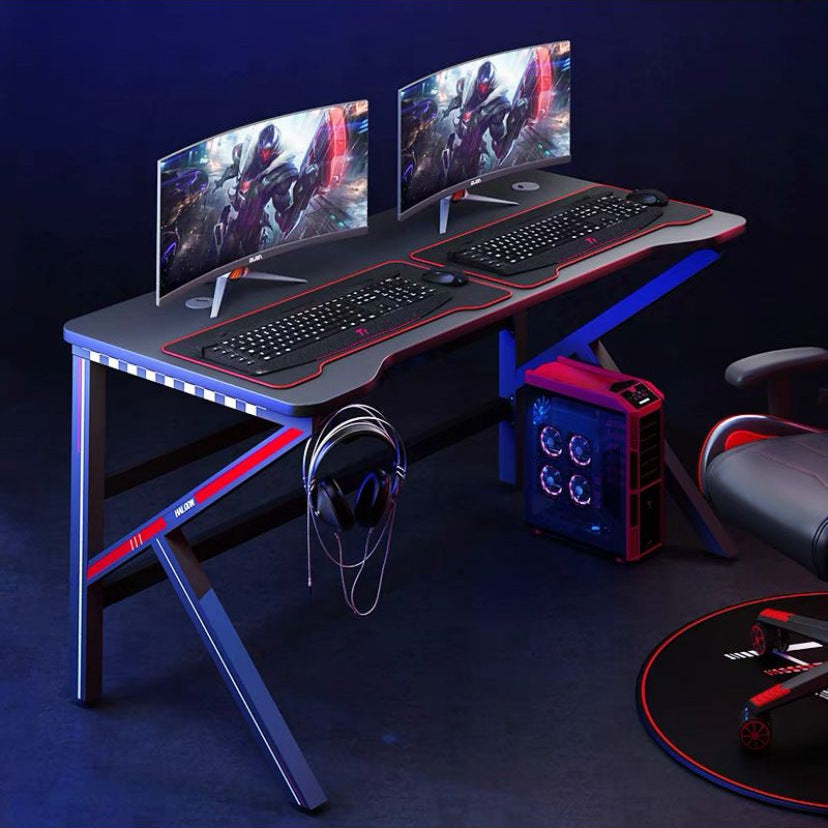 Modern Home Computer Desk with Wood-Based Panel