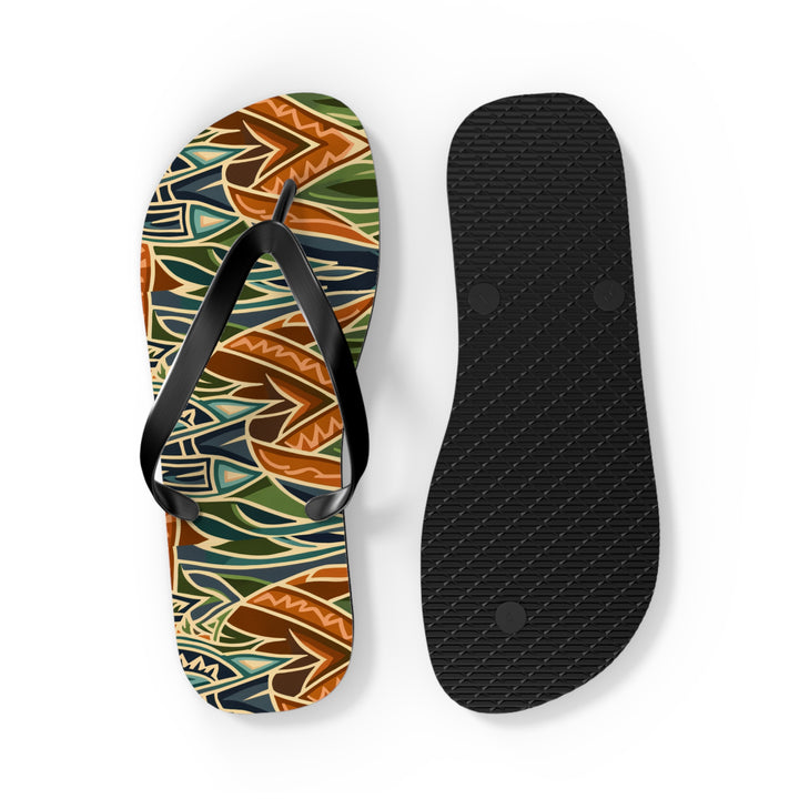 Flip Flops - Tribal Orange