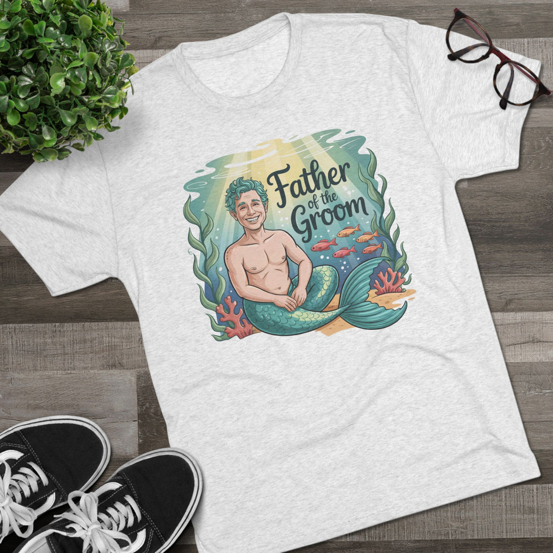 Father of the Groom Merman T-Shirt, Unique Wedding Gift, Fun Groomsmen Tee, Beach Theme Attire, Nautical Humor Shirt
