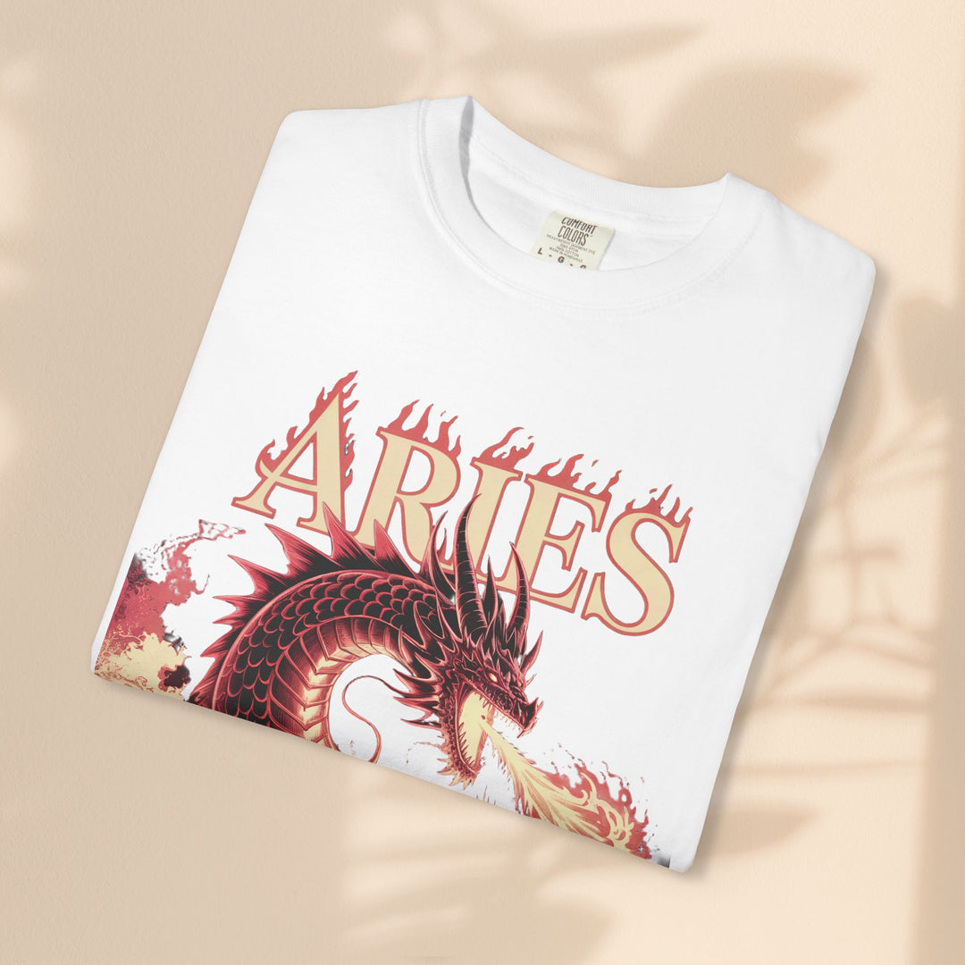 Aries Graphic T-Shirt: Unisex Astrology Tee, Zodiac Shirt for Birthdays & Everyday Wear, Perfect Gift for Aries Friends