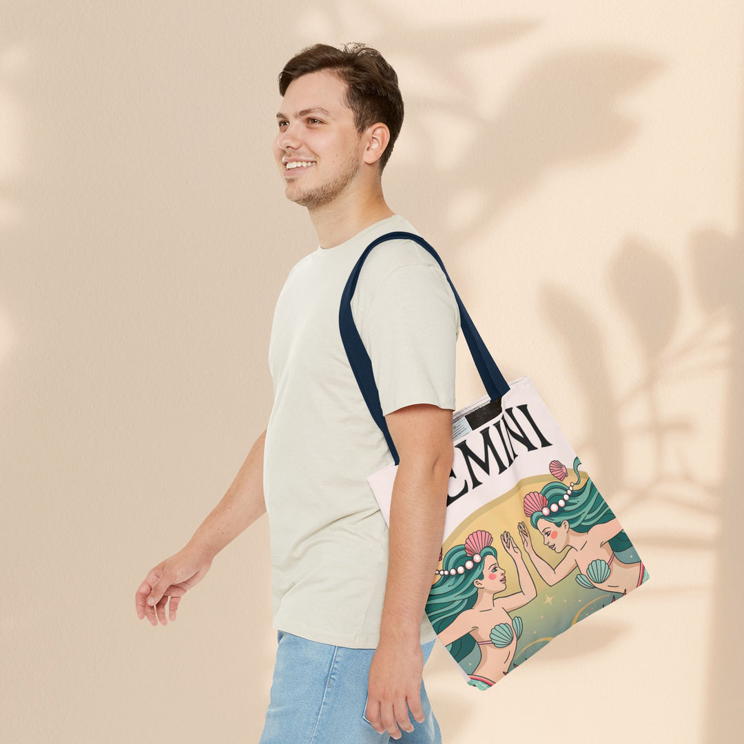Gemini Zodiac Tote Bag, Astrological Bag, Personalized Gift, Astrology Lover, Horoscope Accessory, Birthday Present