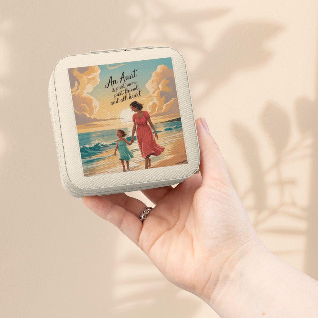 Jewelry Travel Case — 'Aunts Are All Heart'