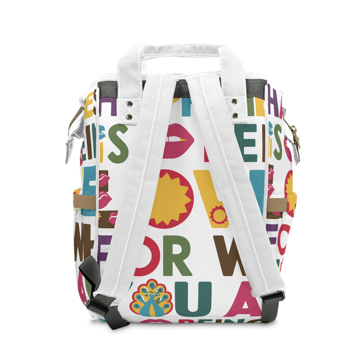 Multifunctional Diaper Backpack - Happiness is being Loved for Who You Are