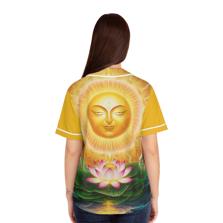 Women's Baseball Jersey - Lotus Sun