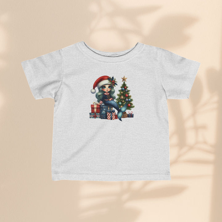 Infant Fine Jersey Tee - Mermaid Christmas