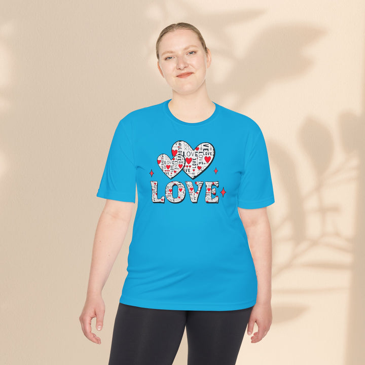 Unisex Moisture Wicking Tee - Love