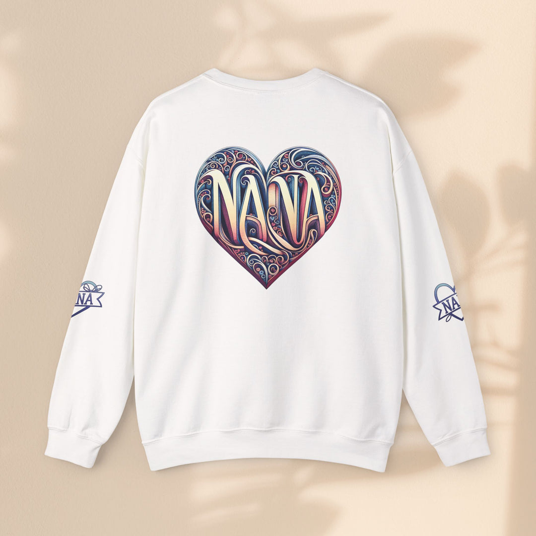 Nana Heart Design Unisex Crewneck Sweatshirt - Cozy Gift for Grandmothers
