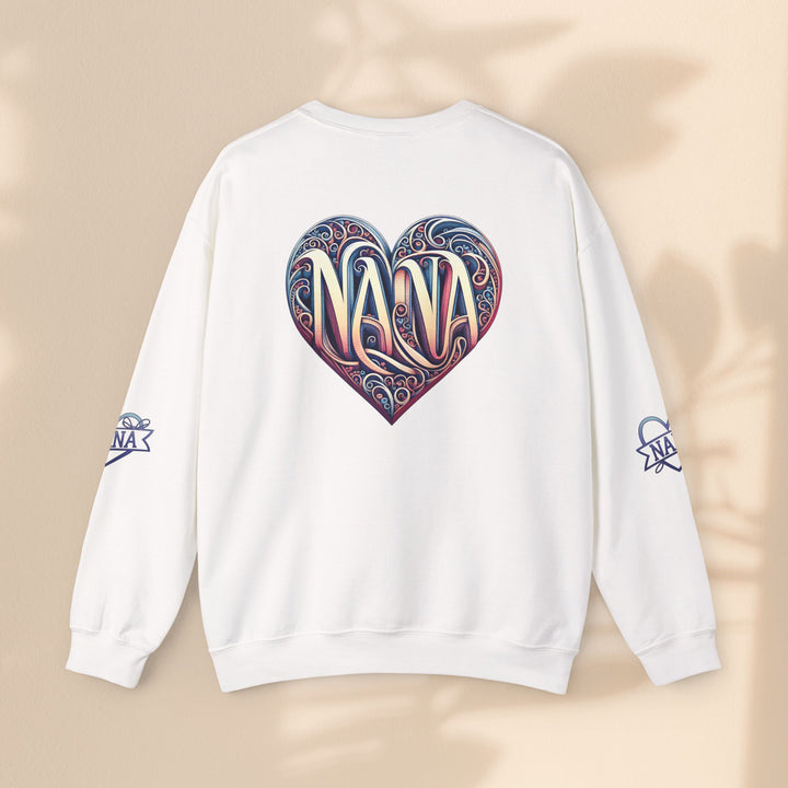 Nana Heart Design Unisex Crewneck Sweatshirt - Cozy Gift for Grandmothers
