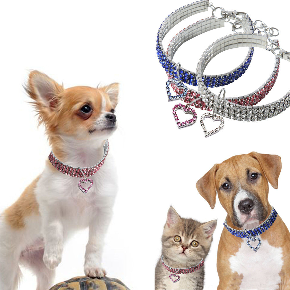 Heart-Shaped Pet Necklace and Collar Accessory