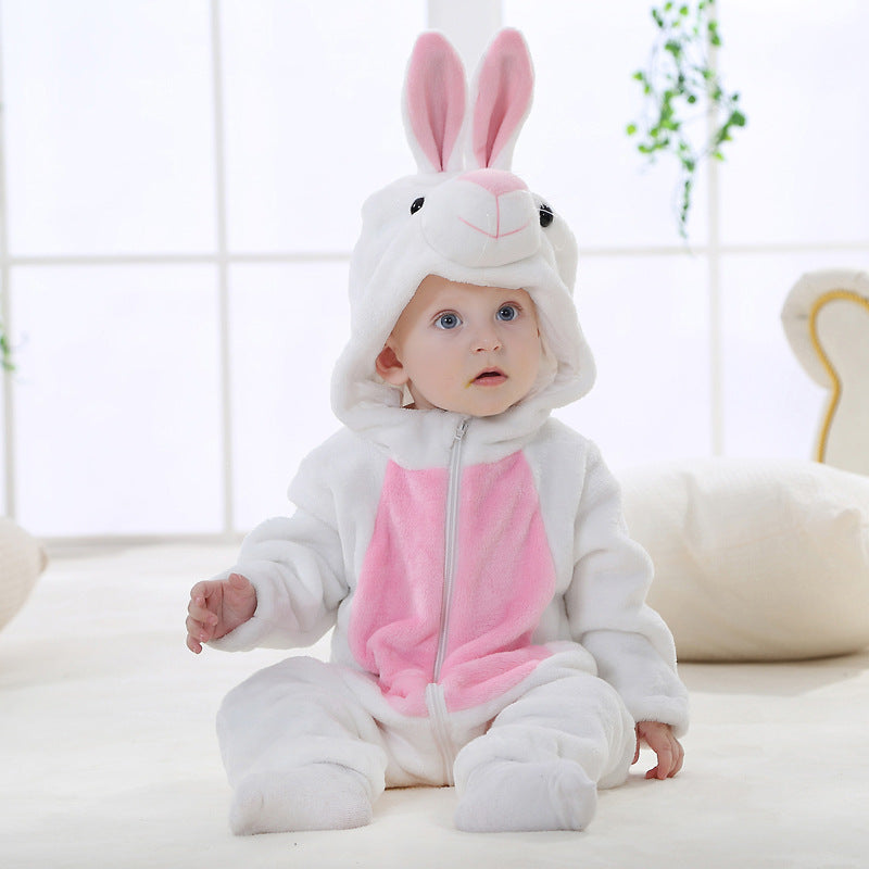 Baby Cotton Flannel Romper for Fall and Winter