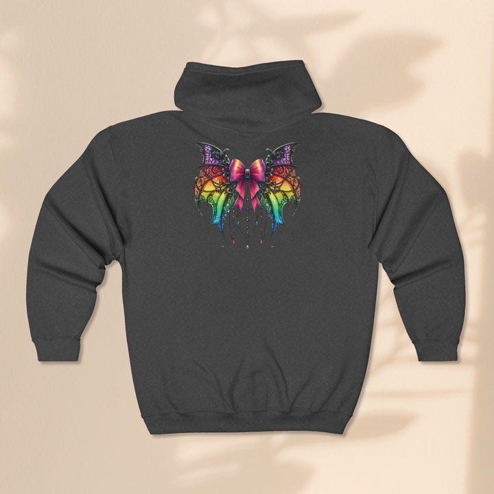 Halloween Heavy Blend™ Full Zip Hooded Sweatshirt - Spider Bow