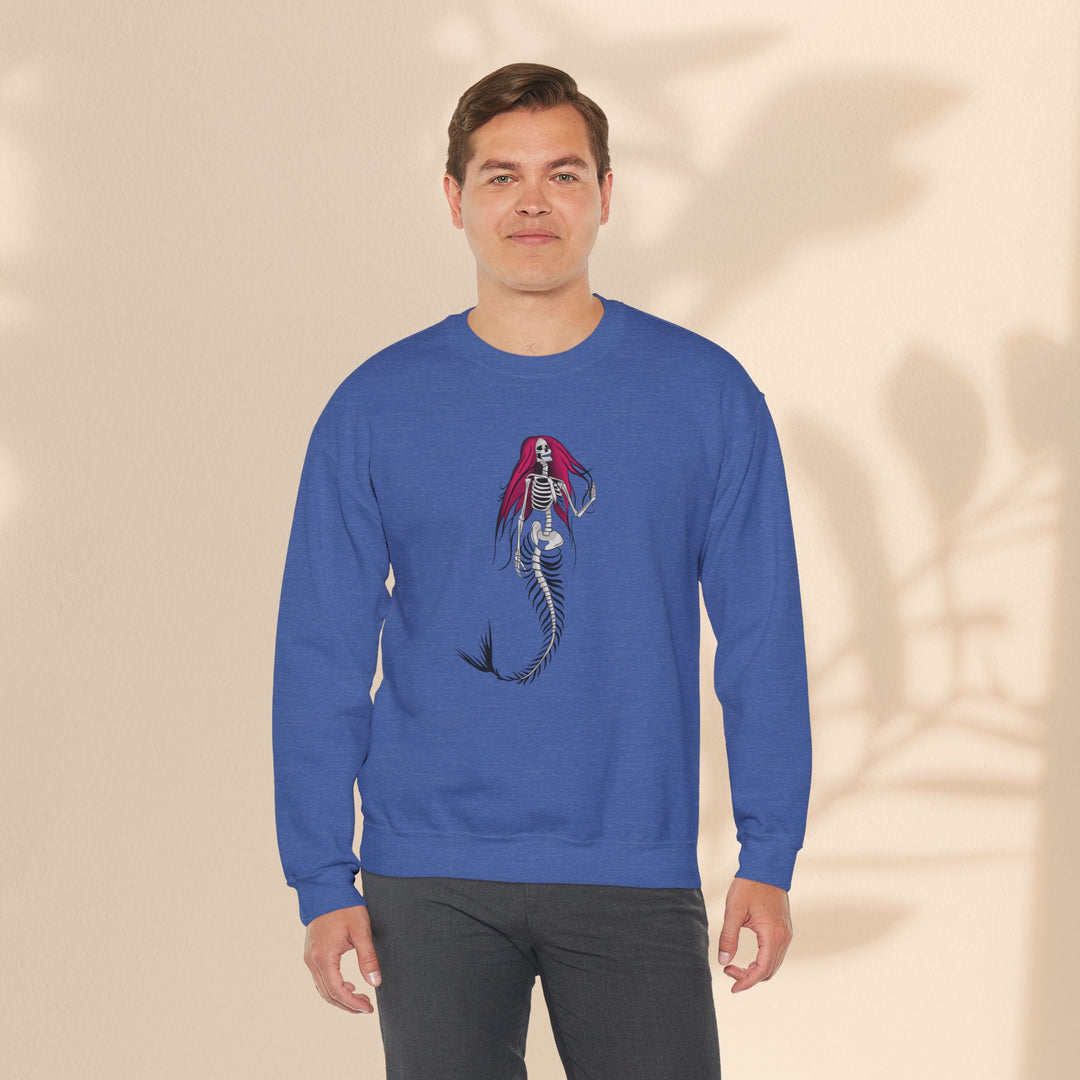 Unisex Heavy Blend™ Crewneck Sweatshirt - Halloween Mermaid Bones