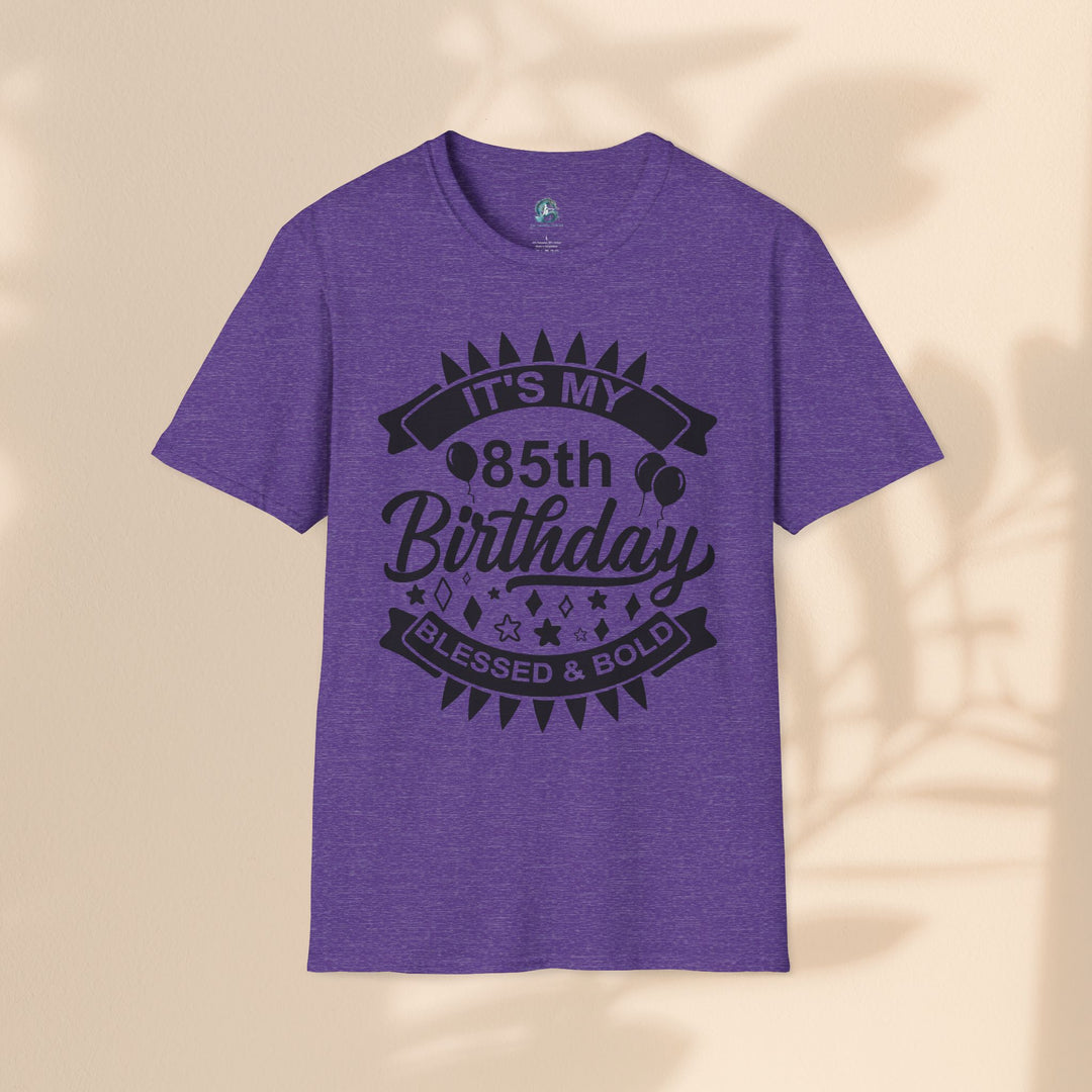 85th Birthday Celebration T-Shirt, Unisex Softstyle Tee for 85th Birthday, Milestone Birthday Gift, Birthday Party Outfit, Cute [...]