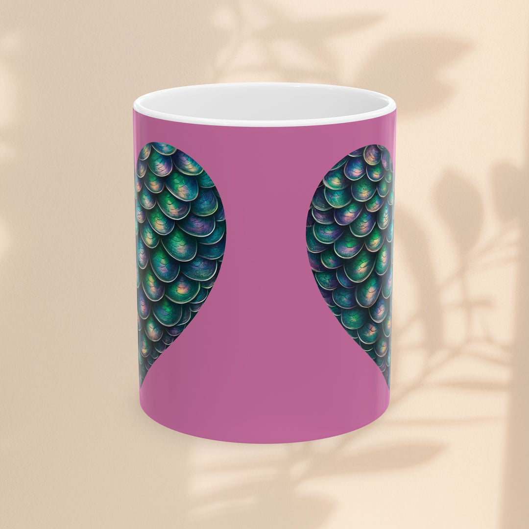 Ceramic Mug, (11oz, 15oz) - Mermaid Heart