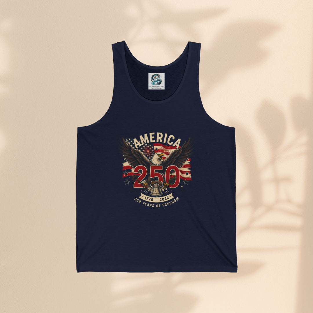 America 250 Eagle Patriotic Tank Top — USA 250th Anniversary