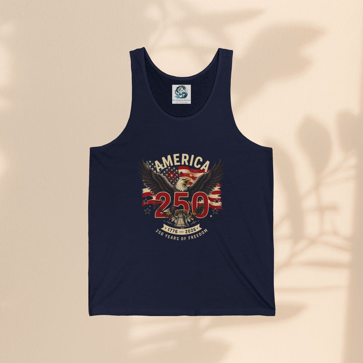 America 250 Eagle Patriotic Tank Top — USA 250th Anniversary