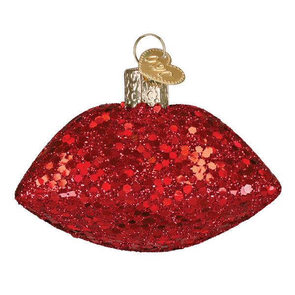 Jeweled Lips Christmas Ornament – Glamorous Holiday Décor