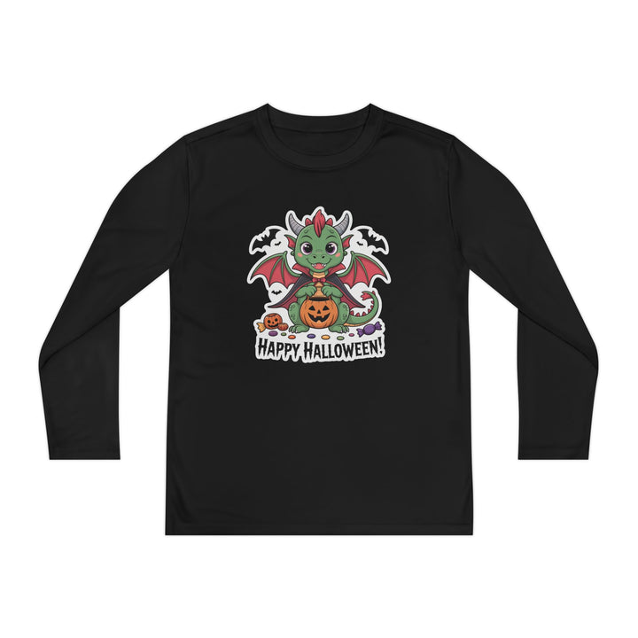 Halloween Youth Long Sleeve Tee, Cozy Tee for Kids, Spooky Costume Alternative, Perfect for Halloween Parties, Trick-Or-Treating