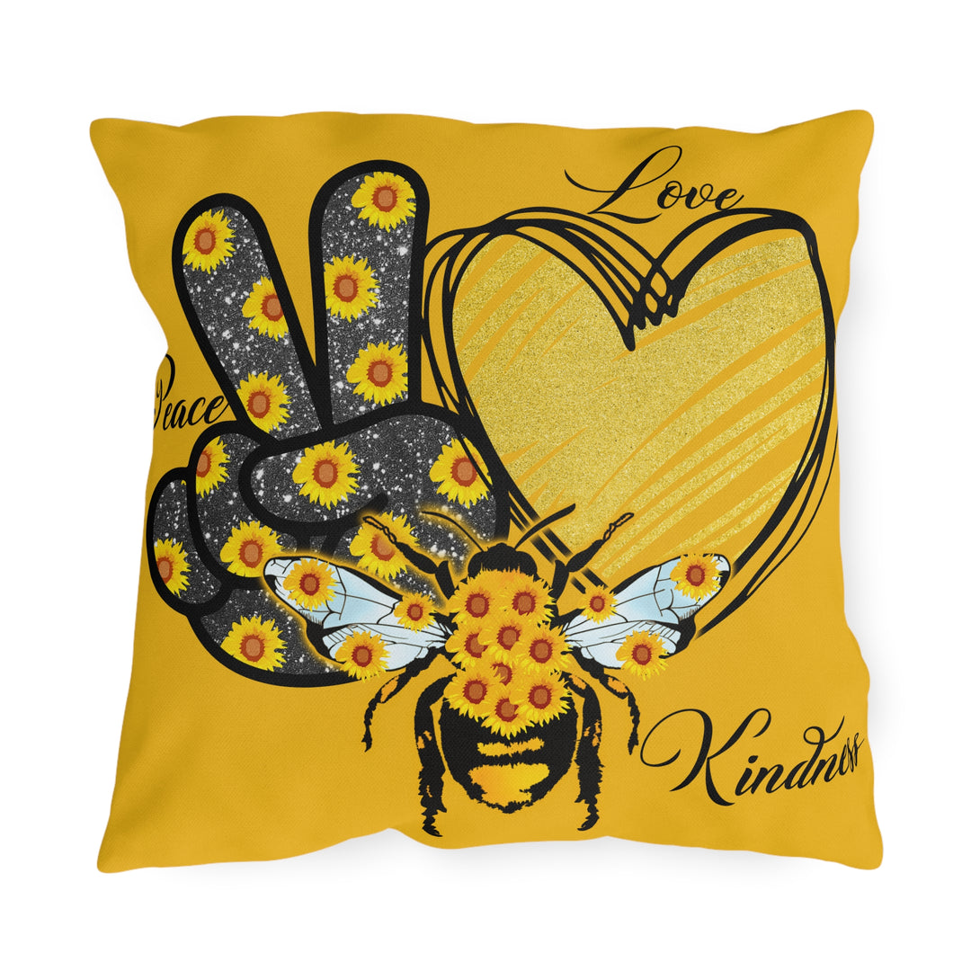 Outdoor Pillows - Peace, Love, Kindness