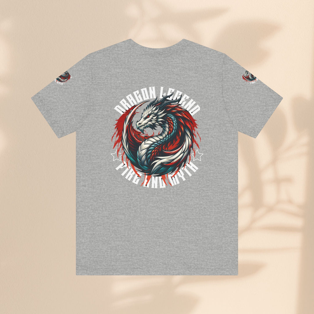 Unisex Jersey Short Sleeve Tee - Dragon Legend Fire and Myth